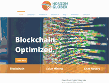 Tablet Screenshot of horizon-globex.com